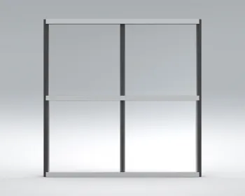Horizontal Visible and Vertical Concealed Glass Curtain Wall