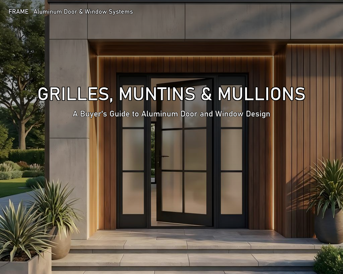 A Guide to the Application and Selection of Grilles, Muntins, and Mullions in Door and Window Design
