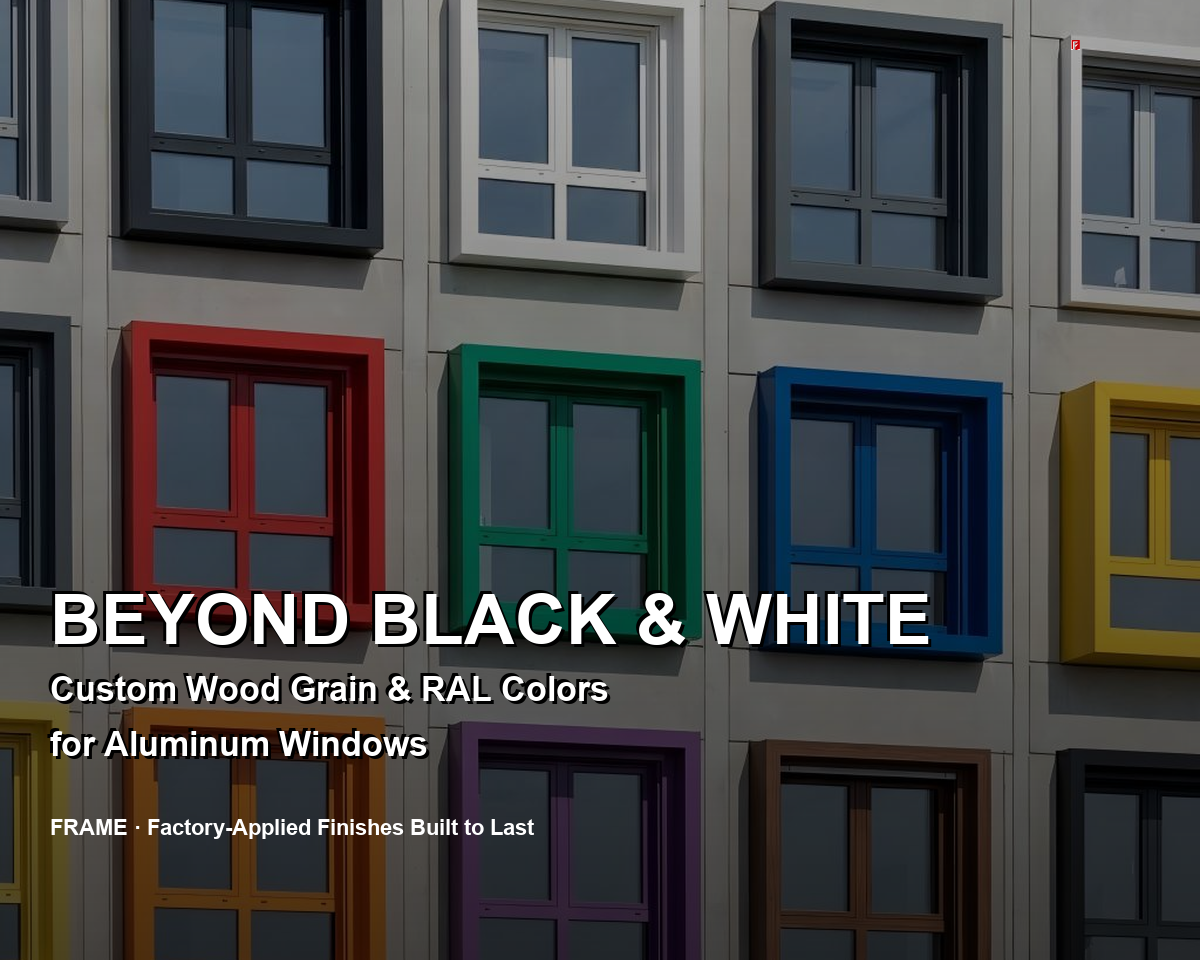 Beyond Black & White: Custom Wood Grain & RAL Color Window Guide
