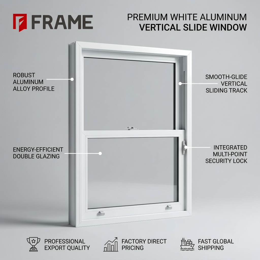 FRAME aluminum hung window detail