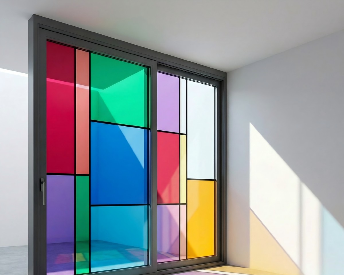 Tinted and decorative glass options for aluminum windows