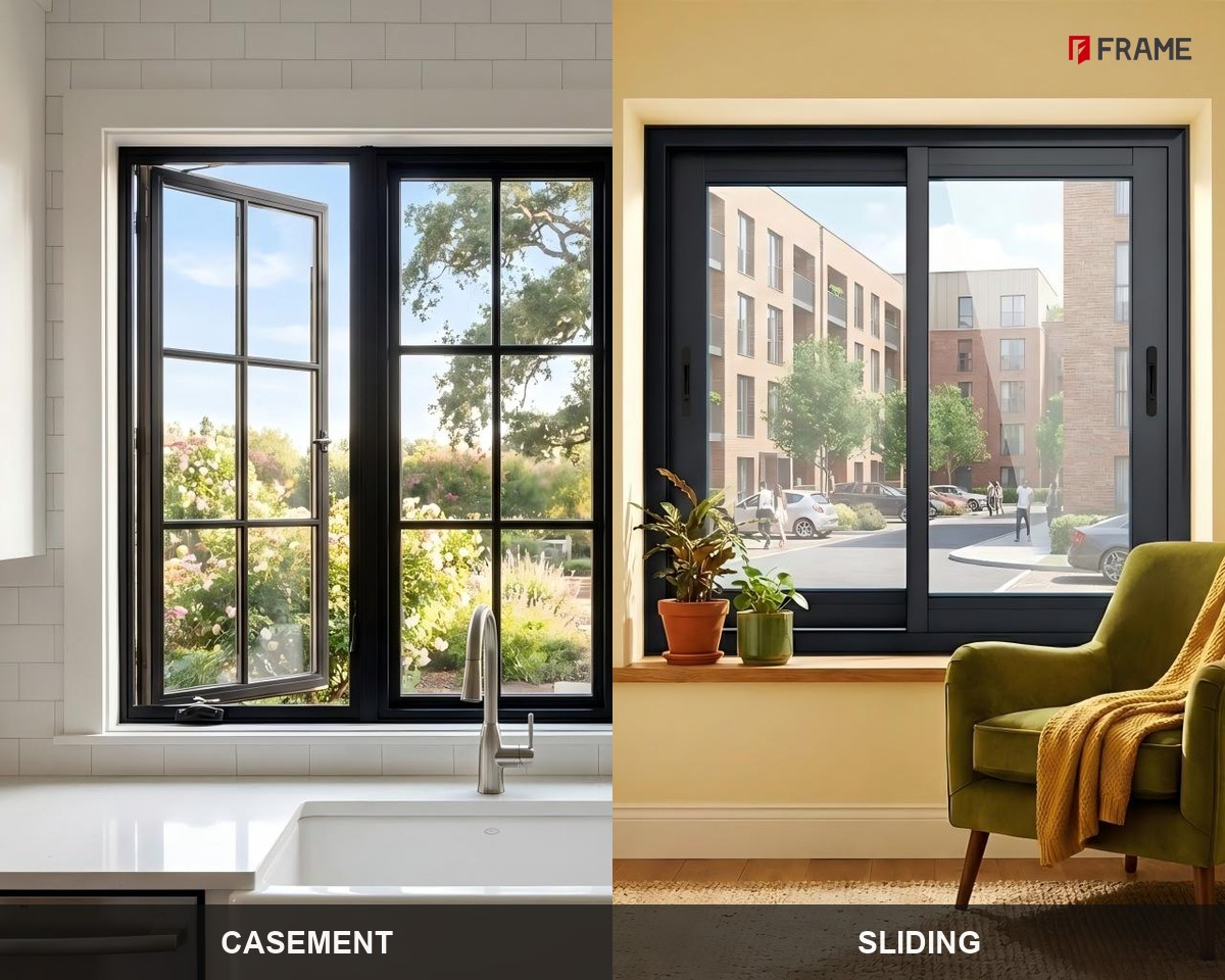 Casement or Sliding Windows? How to Choose Your Aluminum Window Type (with FRAME Series Specs)